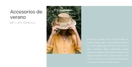 Tema HTML5 Para Accesorios De Verano