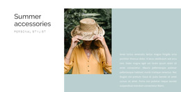 HTML5 Theme For Summer Accessories