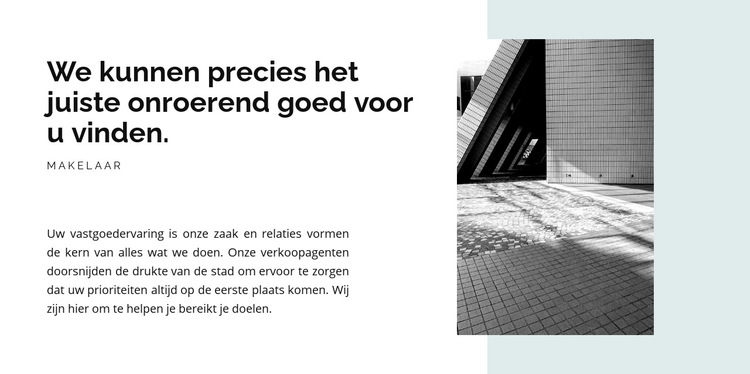 Tekst afbeelding en vorm Website sjabloon