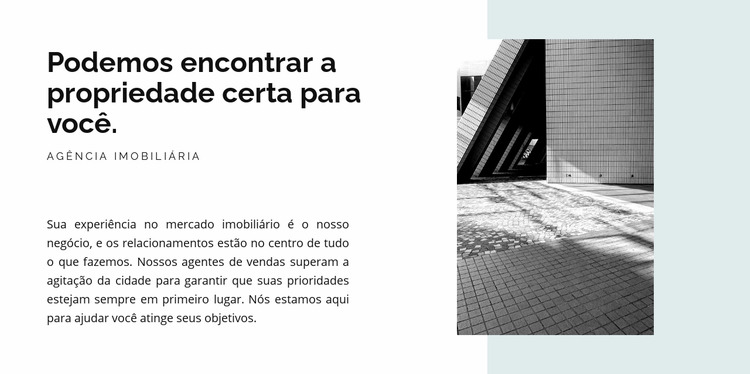 Imagem e forma do texto Template Joomla