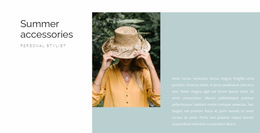 Multipurpose Website Builder For Summer Accessories