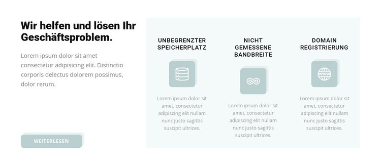 Geschäftsprobleme lösen HTML5-Vorlage