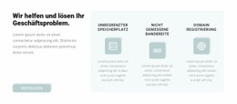 Site-Design Für Geschäftsprobleme Lösen