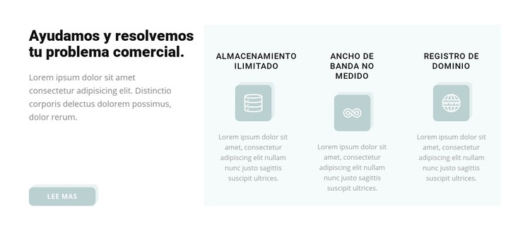 Resolver problemas comerciales Plantilla CSS