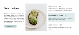 Exclusive Html Code For Light Salads Menu