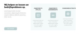 Zakelijke Problemen Oplossen - Functionaliteit HTML5-Sjabloon