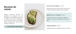 CSS Grátis Para Menu De Saladas Light