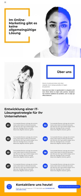 Wachstum Des Unternehmensaufbaus HTML5-Vorlage