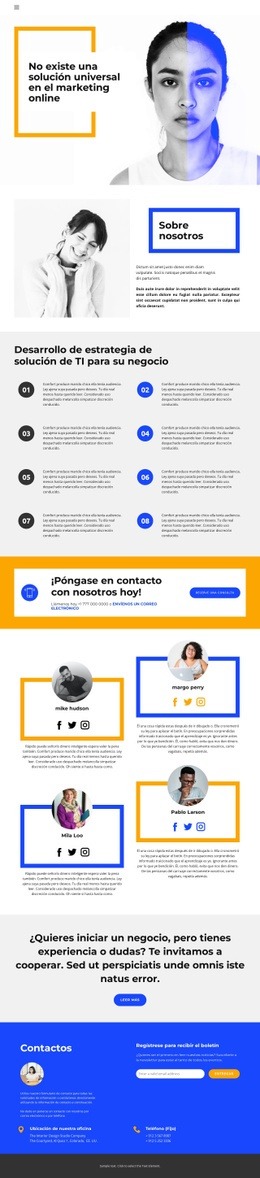 Nuestra experiencia y consejos - Maqueta de sitio web por Nicepage