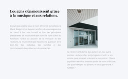 Site Web HTML Pour Beaucoup De Texte Et Une Image