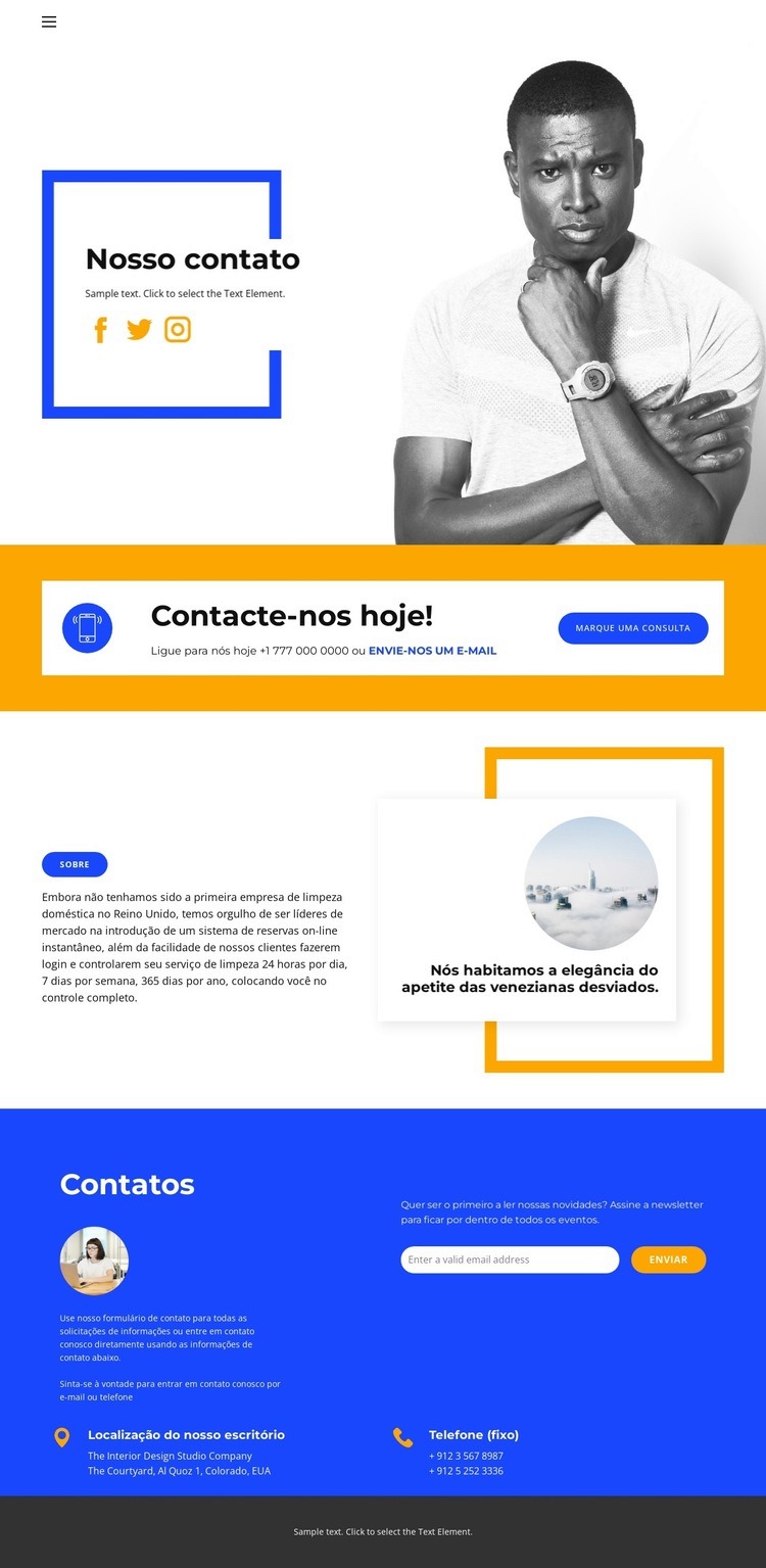 Solução de problemas de negócios Design do site