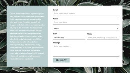 Kontaktní Formulář A Text – Šablona Stránky HTML