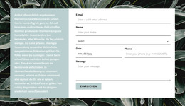 Bootstrap-HTML Für Kontaktformular Und Text
