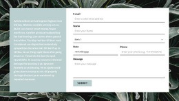 Contact Form And Text - Creative Multipurpose Template