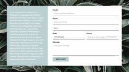 Bootstrap HTML A Következőhöz: Kapcsolatfelvételi Űrlap És Szöveg