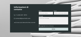 Modulo Di Contatto Nella Foto - Modello Joomla Multiuso