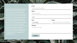 Contact Form And Text - Multi-Purpose Joomla Template