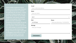 Contactformulier En Tekst - WordPress-Thema