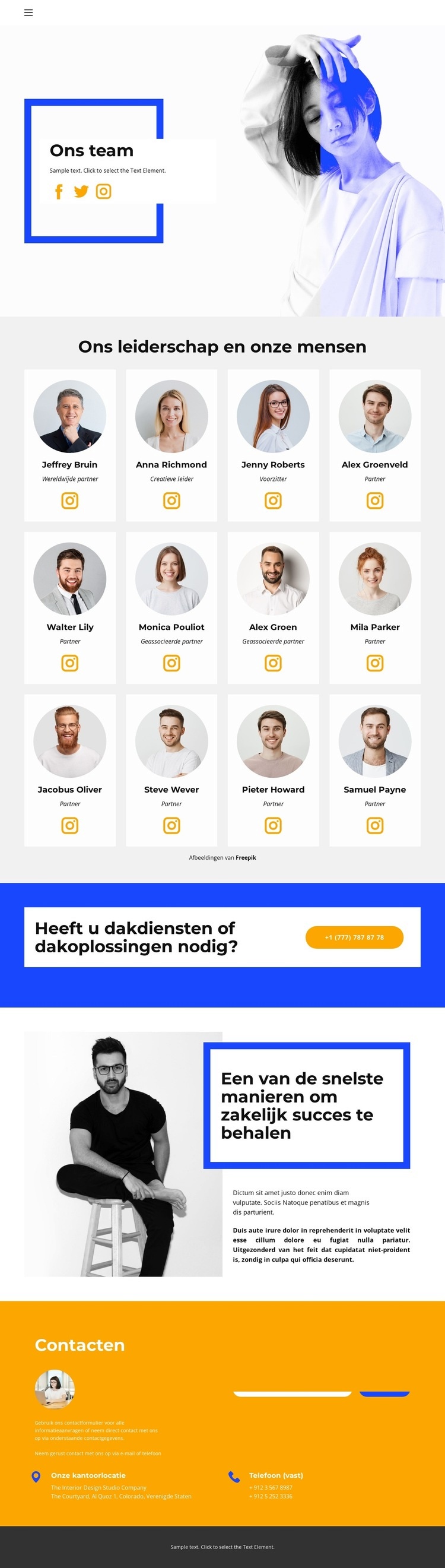 Wij dienen het beste project Website ontwerp