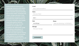 Formularz Kontaktowy I Tekst #Website-Templates-Pl-Seo-One-Item-Suffix