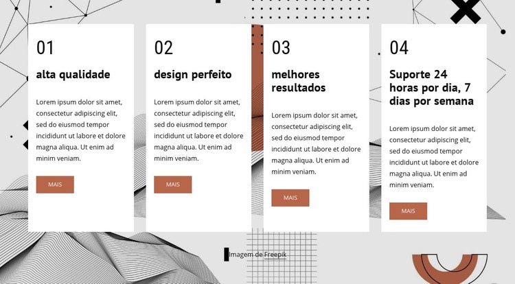 Serviços de alta qualidade Design do site