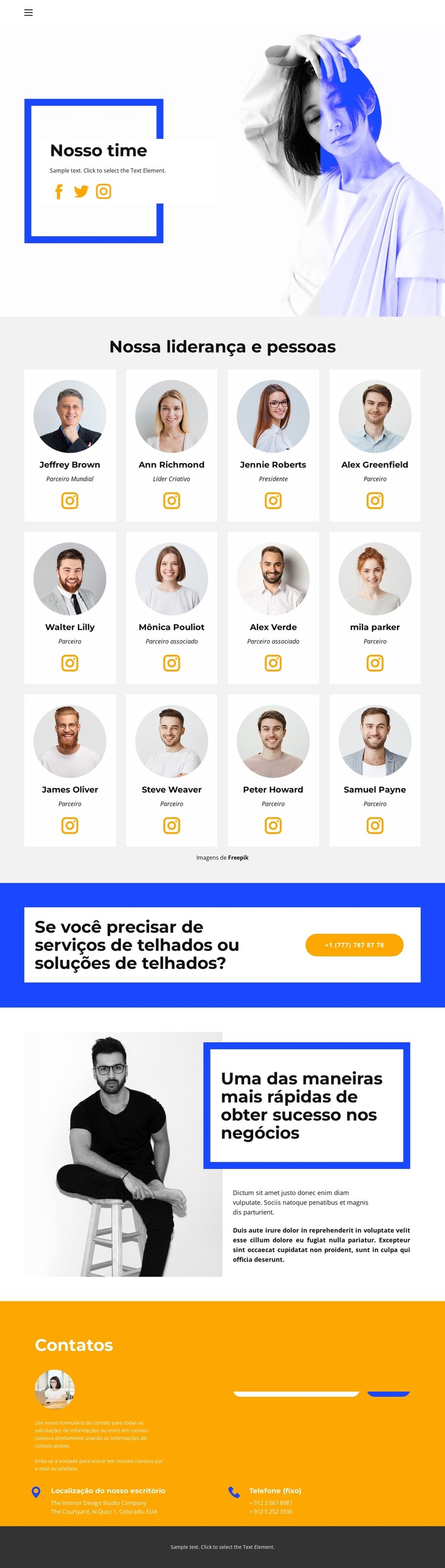 Atendemos o melhor projeto Template CSS