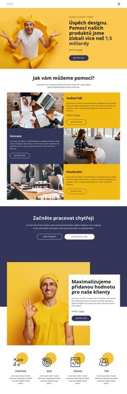 Úspěch Designu – Jednoduchá Šablona Webu