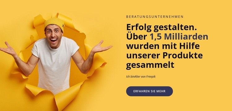 Eine unabhängige Designagentur Eine Seitenvorlage