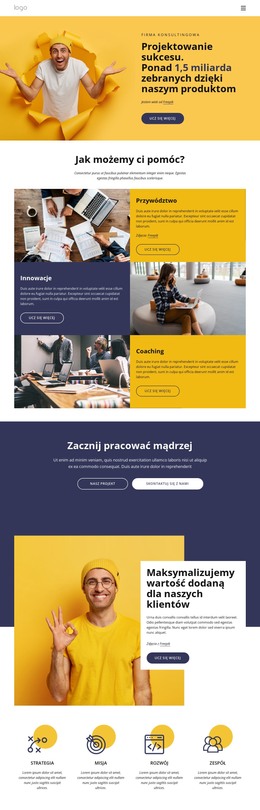 Projektowanie Sukcesu - Pobranie Szablonu HTML