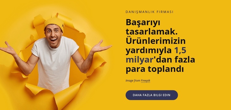 Bağımsız bir tasarım ajansı Web Sitesi Şablonu