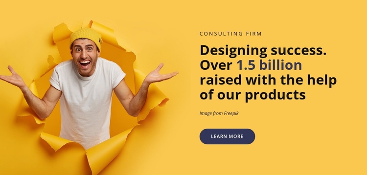 An independent design agency Landing Page