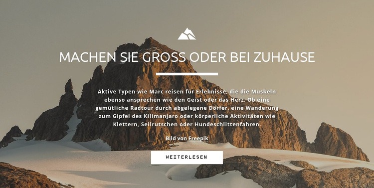 Alle wollen den Gipfel erreichen HTML Website Builder