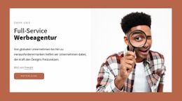 Das Beste Website-Design Für Full-Service-Werbeagentur