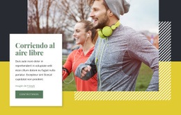 Corriendo Al Aire Libre - Diseño Sencillo