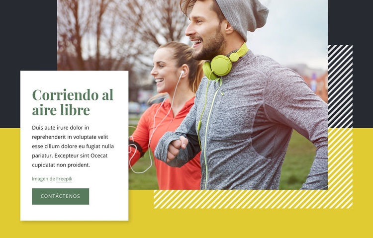 Corriendo al aire libre Plantilla HTML5