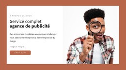 Agence De Publicité À Service Complet - HTML Website Creator