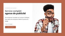 Agence De Publicité À Service Complet - Meilleur Modèle D'Une Page