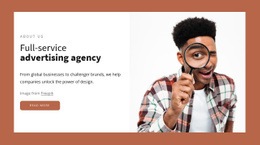 Full-Service Advertising Agency - Html Code Block