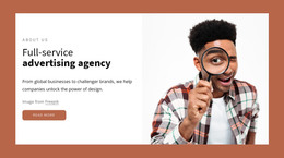 HTML Web Site For Full-Service Advertising Agency