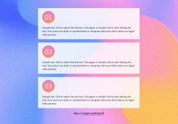 Lista A Színátmenet Hátterében – Személyes Webhelysablon