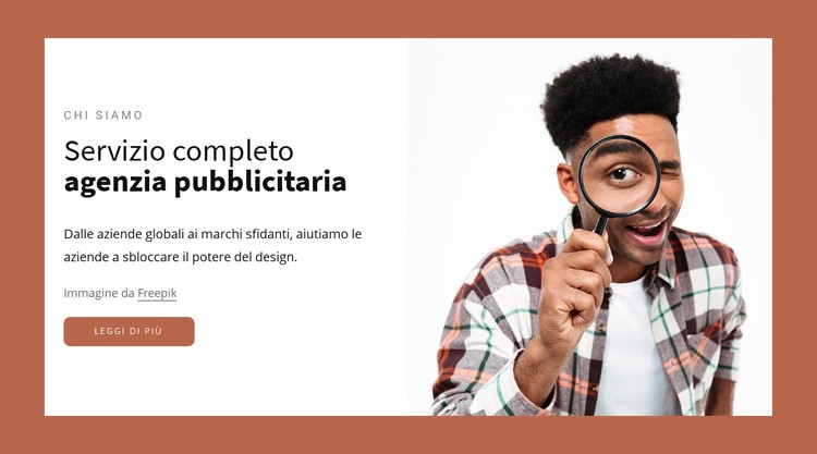 Agenzia pubblicitaria a servizio completo Modello CSS