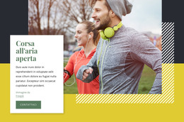 HTML Reattivo Per Correre All'Aria Aperta