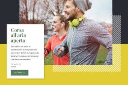 Correre All'Aria Aperta - Modello HTML5 Reattivo