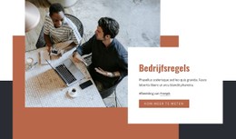 Gratis CSS-Indeling Voor Bedrijfsregels