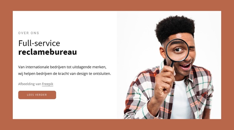 Full-service reclamebureau CSS-sjabloon