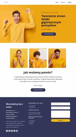 Tworzenie Pomysłów Na Gigantyczne Zmiany – Szablon HTML5