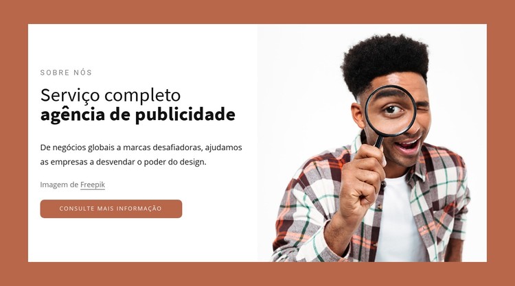 Agência de publicidade de serviço completo Template CSS