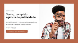 Site HTML Para Agência De Publicidade De Serviço Completo
