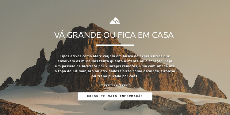 Todo mundo quer chegar ao pico Tema WordPress