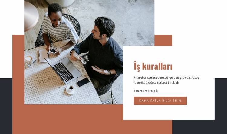 İş kuralları Açılış sayfası